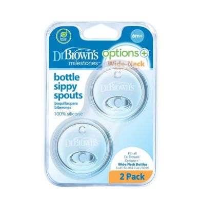DR BROWNS OPTIONS+ TETINE TRANSITION A BEC COL LARGE PAQUET DE 2 prix Maroc