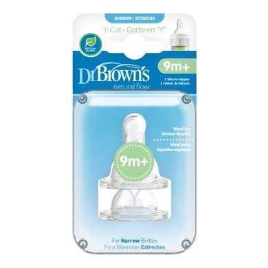 DR BROWNS TETINE COLE ETROIT LIQUIDE EPAIS NIVEAU 4 9MOIS+ PACK DE 2 Parapharmacie prix Maroc