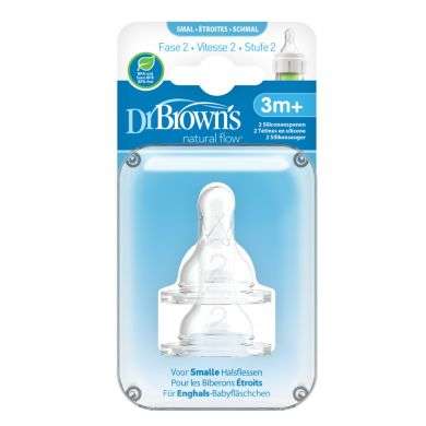 DR BROWNS TETINE COLE ETROIT NIVEAU 2 3MOIS+ PACK DE 2 Parapharmacie prix Maroc