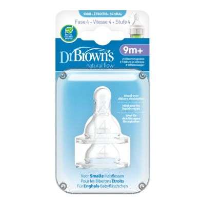 DR BROWNS TETINE COLE ETROIT NIVEAU 4 9MOIS+ PACK DE 2 Parapharmacie prix Maroc