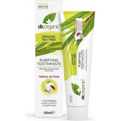 DR ORGANIC DENTIFRICE AU TEA TREE 100 ML prix Maroc