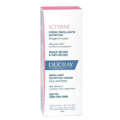 DUCRAY ICTYANE CREME EMOLLIENTE NUTRITIVE VISAGE ET CORPS 200 ML Parapharmacie prix Maroc
