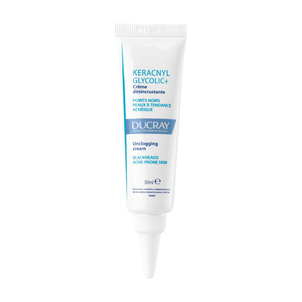 Ducray Keracnyl Glycolic + Crème Désincrustante 30 ml