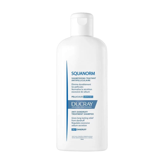 DUCRAY SQUANORM shampooing traitant pellicules grasses | 200 ml - prix Maroc