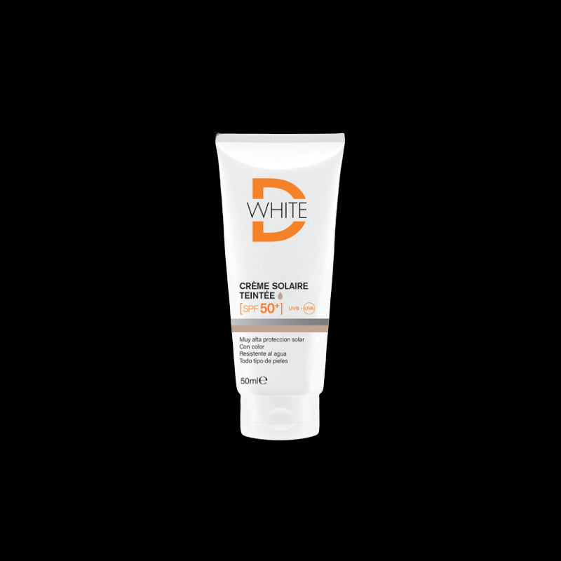 DWHITE crème solaire Teintée spf 50+ | 50 ml