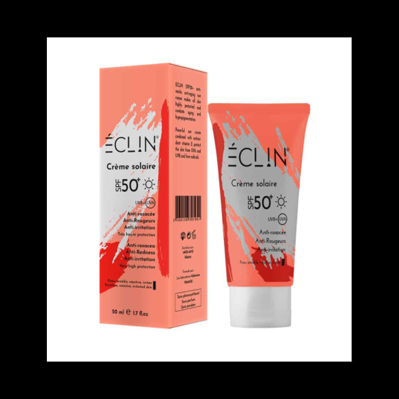 ECLIN crème solaire spf 50+ anti rougeurs | 50 ml
