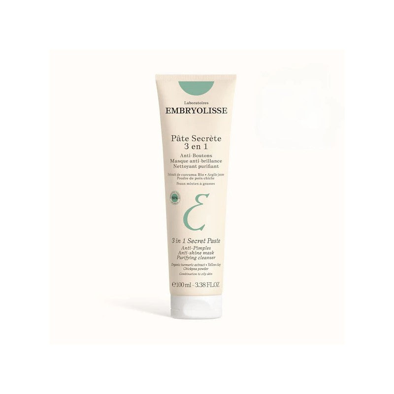 EMBRYOLISSE PATE SECRETE 3 EN 1 ANTI-BOUTONS MASQUE ANTI-BRILLANCE NETTOYANT PURIFIANT 100ML