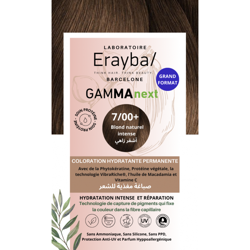 Erayba Coloration Hydratante Permanente Blond Naturel Intense N°7.00+