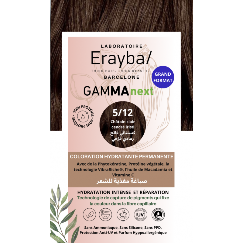 Erayba Coloration Hydratante Permanente Chatin Clair Centre Irise