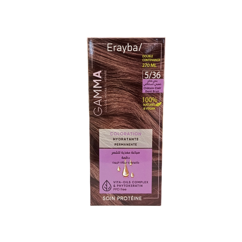 Erayba Gamma Next Chatain Clair Dore Brun 5/36 100ml