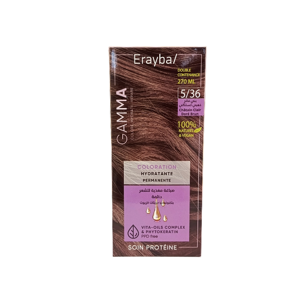 Erayba Gamma Next Chatain Clair Dore Brun 5/36 100ml