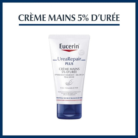 EUCERIN CRÈME MAIN REPARATRICE 5% D'URÉE 75ML prix Maroc