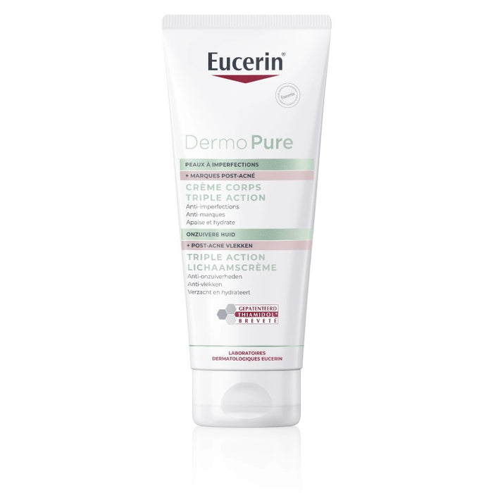 Eucerin Dermopure Crème Corps Triple Action 200ml — anti-imperfections corps | lamaisonpara.ma