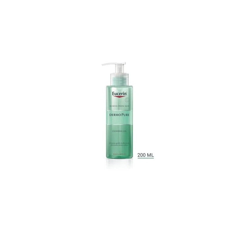 Eucerin Dermopure Gel Nettoyant 200 ml — nettoyant sans savon peaux à imperfections | lamaisonpara.ma