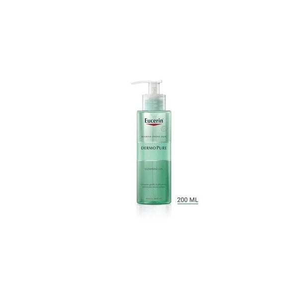 Eucerin Dermopure Gel Nettoyant 200 ml — nettoyant sans savon peaux à imperfections | lamaisonpara.ma
