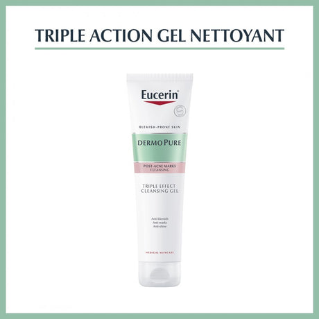 EUCERIN DERMOPURE gel nettoyant Triple Action | 150 ml prix Maroc