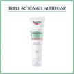 Eucerin Dermopure Gel Nettoyant Triple Action 150 ml — 2% acide salicylique peaux acnéiques | lamaisonpara.ma