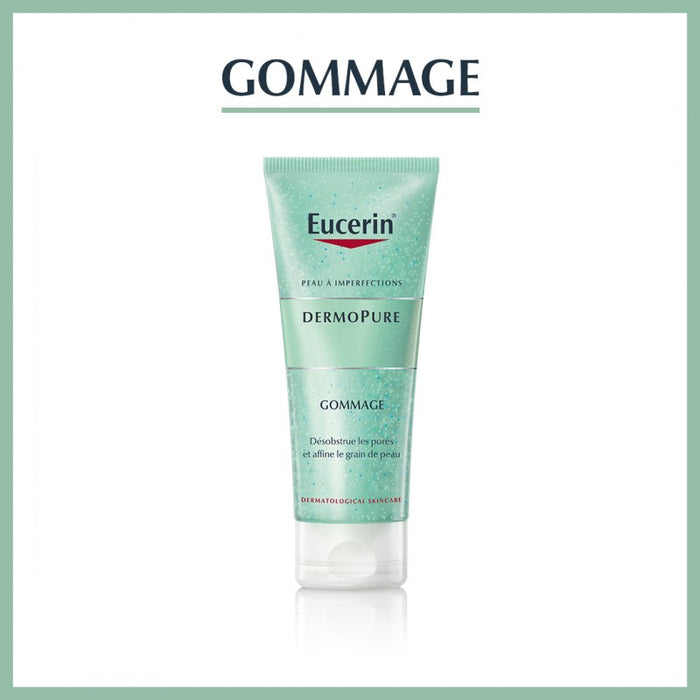 Eucerin Dermopure Gommage 100 ml — exfoliant microparticules peaux acnéiques | lamaisonpara.ma