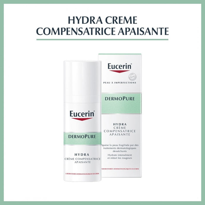 Eucerin DermoPure Hydra 40 ml — soin hydratant matifiant peaux acnéiques | lamaisonpara.ma