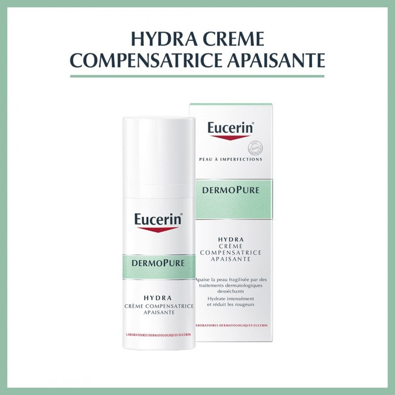 Eucerin DermoPure Hydra 40 ml — soin hydratant matifiant peaux acnéiques | lamaisonpara.ma