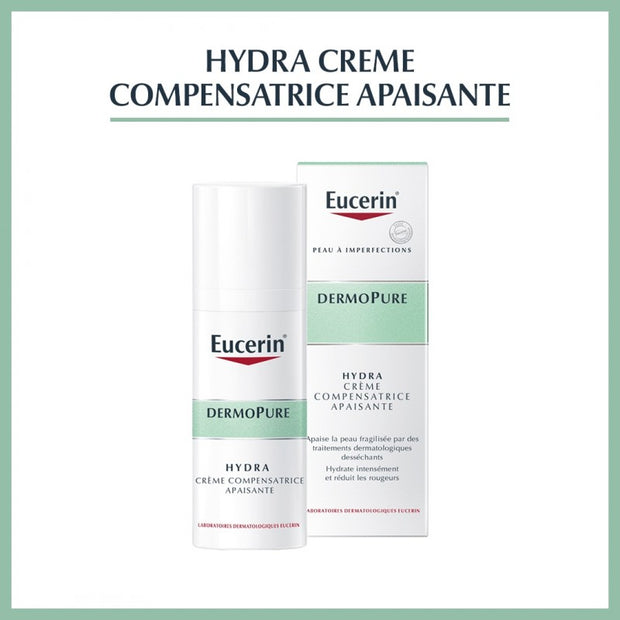 Eucerin DermoPure Hydra 40 ml — soin hydratant matifiant peaux acnéiques | lamaisonpara.ma