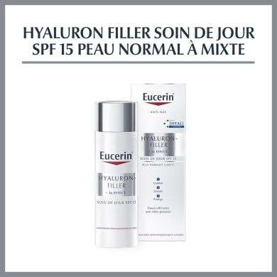 EUCERIN HYALURON-FILLER + 3x EFFECT Soin de Jour Peau Normale  Mixte SPF 15 Parapharmacie prix Maroc