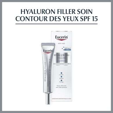 EUCERIN HYALURON FILLER*3 EFFECT SOIN CONTOUR DES YEUX SPF15 15 ML prix Maroc