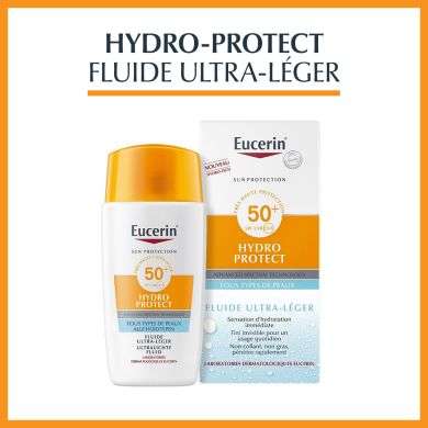 EUCERIN HYDRO PROTECT FLUIDE ULTRA LEGERSPF 50+ TOUS TYPES DE PEAUX Parapharmacie prix Maroc
