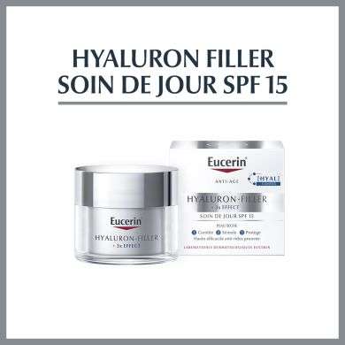 EUCERIN HYALURON FILLER 3* EFFECT SOIN DE JOUR SPF 15 PEAU SECHE 50ML Parapharmacie prix Maroc
