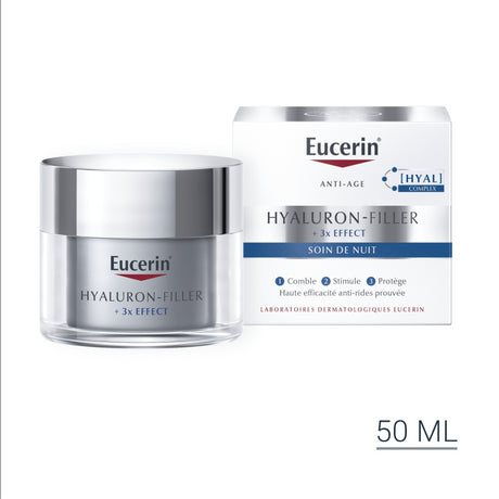 EUCERIN HYALURON FILLER 3x EFFECT Soin de Nuit | 50 ml prix Maroc