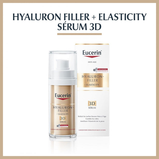 EUCERIN HYALURON FILLER + ELASTICITY 3D SÉRUM 30ML prix Maroc
