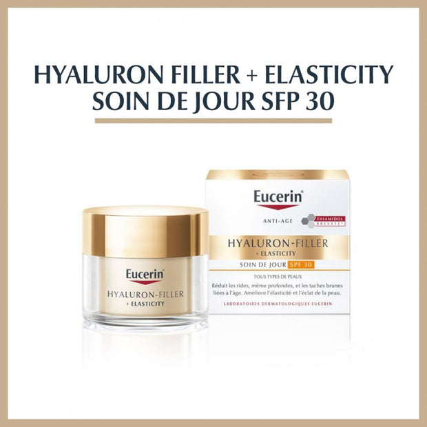 Eucerin Hyaluron-Filler + Elasticity Soin de Jour SPF 30 50 ml — anti-âge peaux matures | lamaisonpara.ma