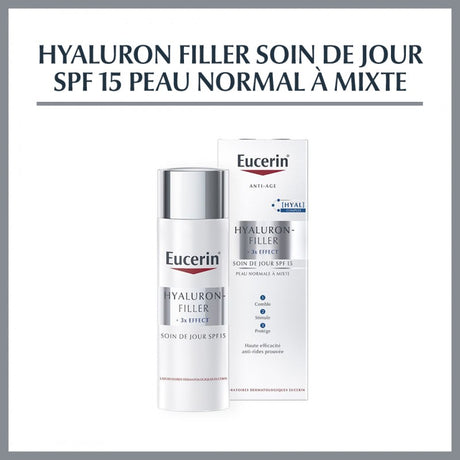 EUCERIN HYALURON FILLER JOUR Peau Normale à Mixte SPF 15 prix Maroc