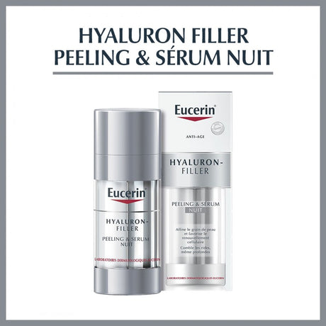 EUCERIN HYALURON FILLER PEELING & SERUM NUIT 30ML prix Maroc