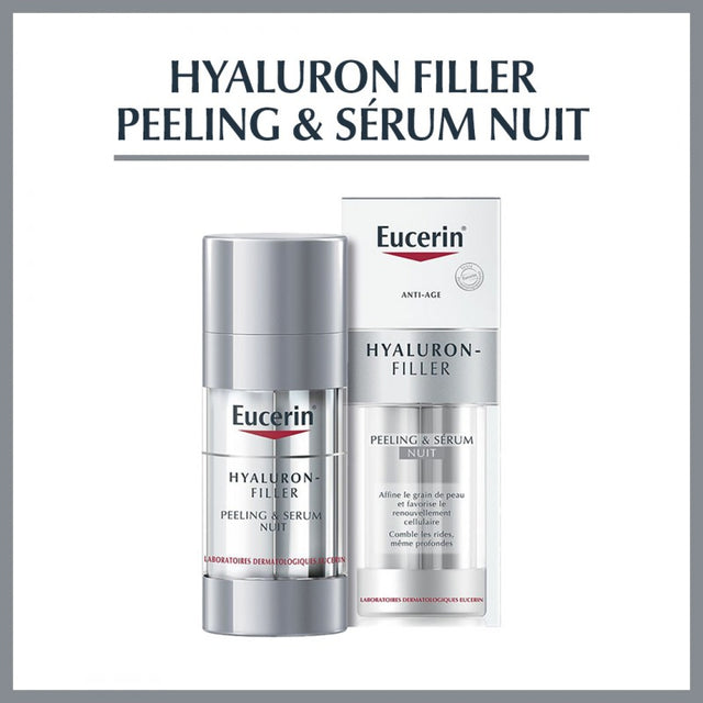 EUCERIN HYALURON FILLER PEELING & SERUM NUIT 30ML prix Maroc