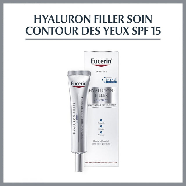 EUCERIN HYALURON FILLER YEUX SPF15 prix Maroc