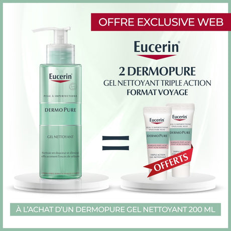 EUCERIN OFFRE DERMOPURE gel nettoyant | 200 ml prix Maroc