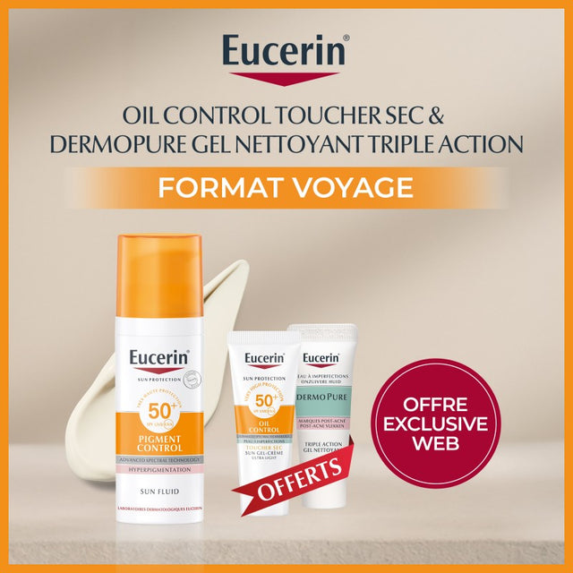 EUCERIN OFFRE SUN PROTECTION PIGMENT CONTROL Fluid Protection spf 50+|50 ml prix Maroc