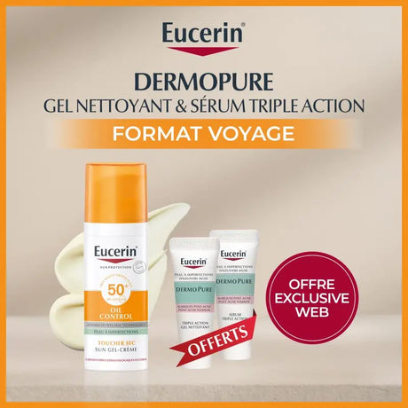 EUCERIN OFFRE SUN TOUCHER SEC gel crème Oil Control spf 50+ | 50 ml prix Maroc