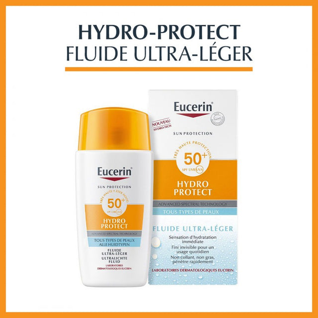 EUCERIN SUN HYDRO PROTECT Fluide spf 50+| 50ML prix Maroc