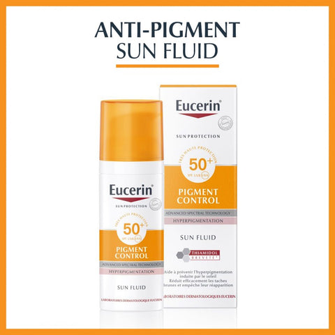 Eucerin Sun Protection Pigment Control Fluid SPF 50+ 50 ml – protection solaire anti-taches visage – prix Maroc La Maison Para
