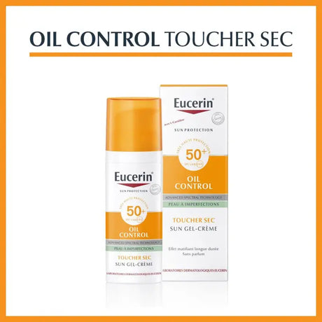 EUCERIN SUN TOUCHER SEC gel crème Oil Control spf 50+ | 50 ml prix Maroc