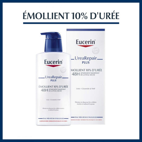 EUCERIN UREAREPAIR EMOLLIENT PLUS 10% D'URÉE 250ML - prix Maroc