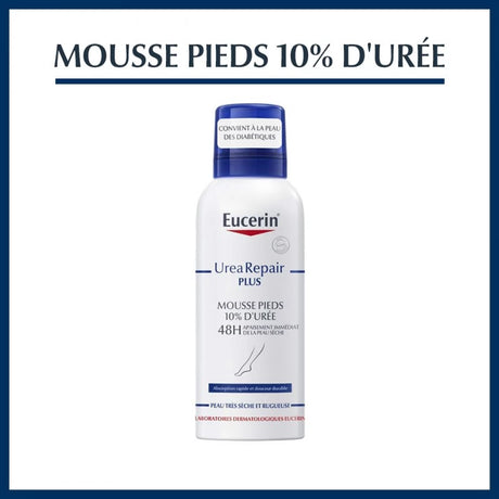EUCERIN UREAREPAIR MOUSSE PIEDS 10% D'URÉE 150ML prix Maroc