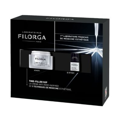 FILORGA COFFRET TIME FILLER 5XP CREME CORRECTION 50 ML + SKIN PREP MOUSSE 30ML OFFERT Parapharmacie prix Maroc