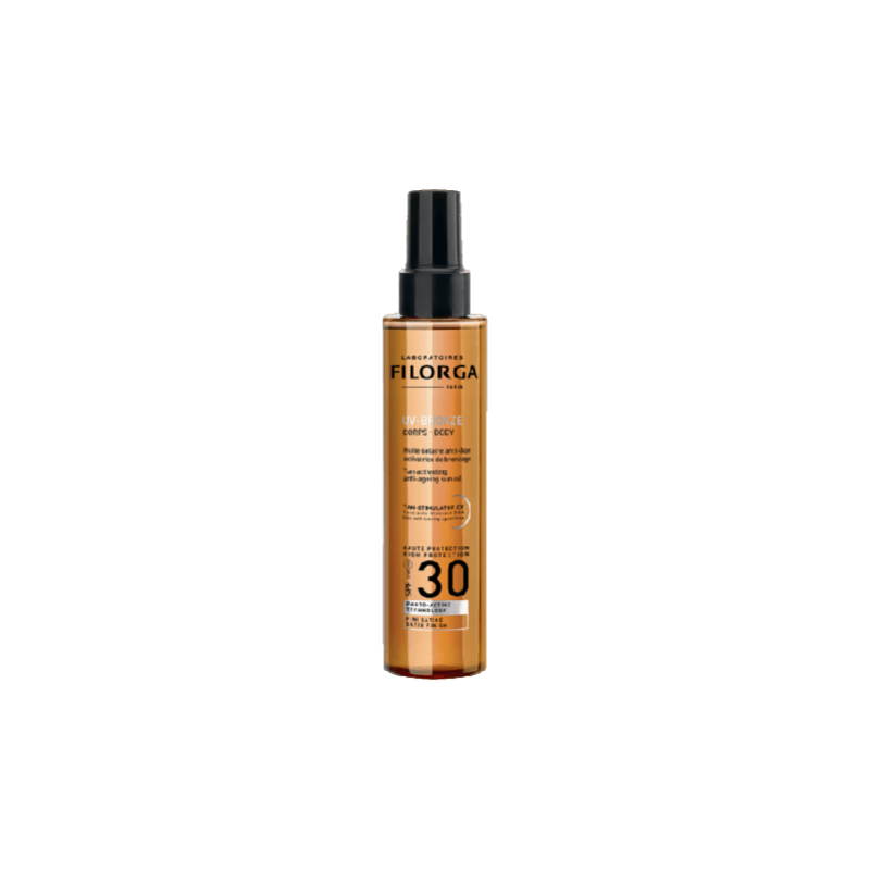 Filorga UV-Bronze Corps SPF30 Huile Solaire anti-Âge Activatrice de