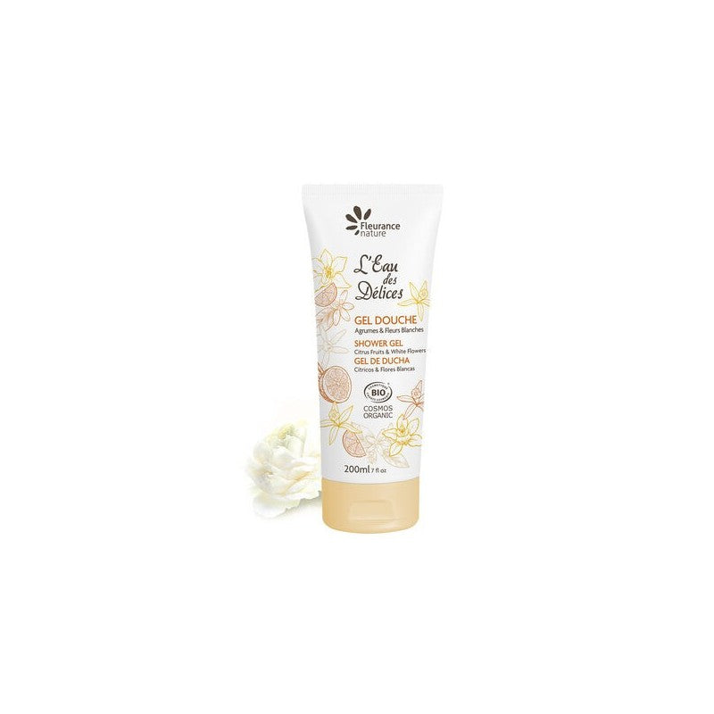 FLEURANCE NATURE Gel douche eau des délices Agrumes & fleurs blanches | 200 ml