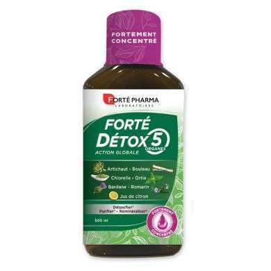 FORTE PHARMA FORTE DETOX ACTION GLOBALE X5 ORGANES 500 ML prix Maroc