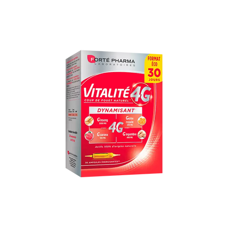 FORTE PHARMA Vitalité 4G | 30 ampoules prix Maroc
