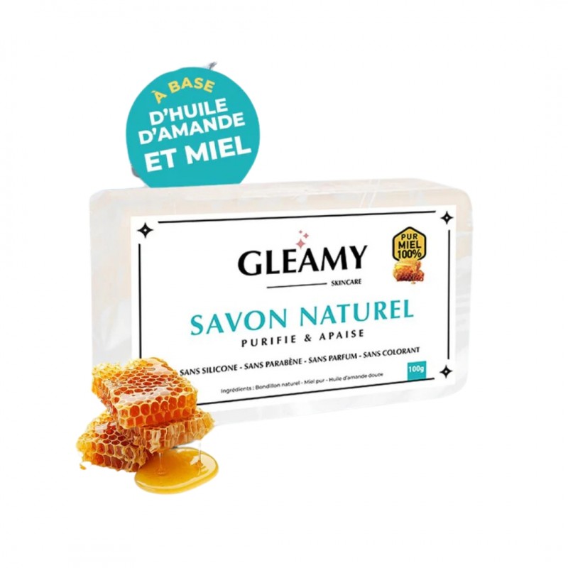 GLEAMY Savon Naturel Purifie & Apaise | 100g